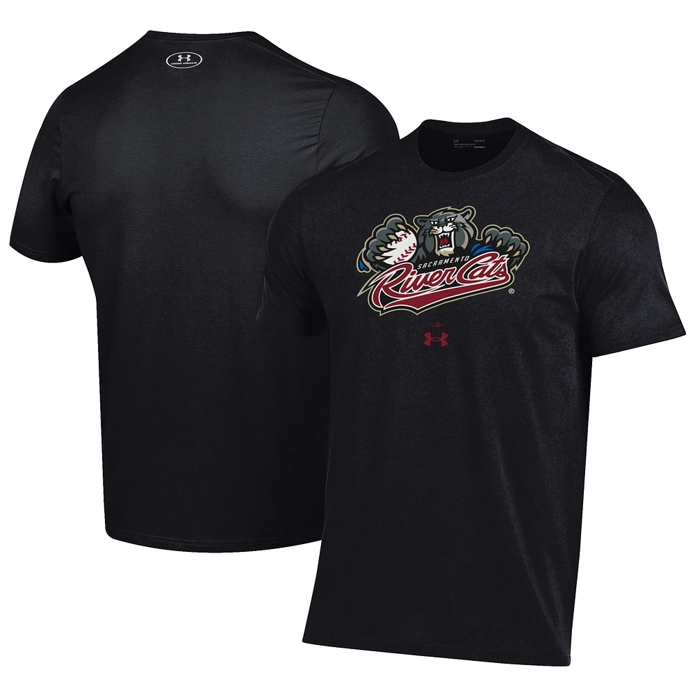 Men's Under Armour Black Sacramento River Cats Performance T-Shirt