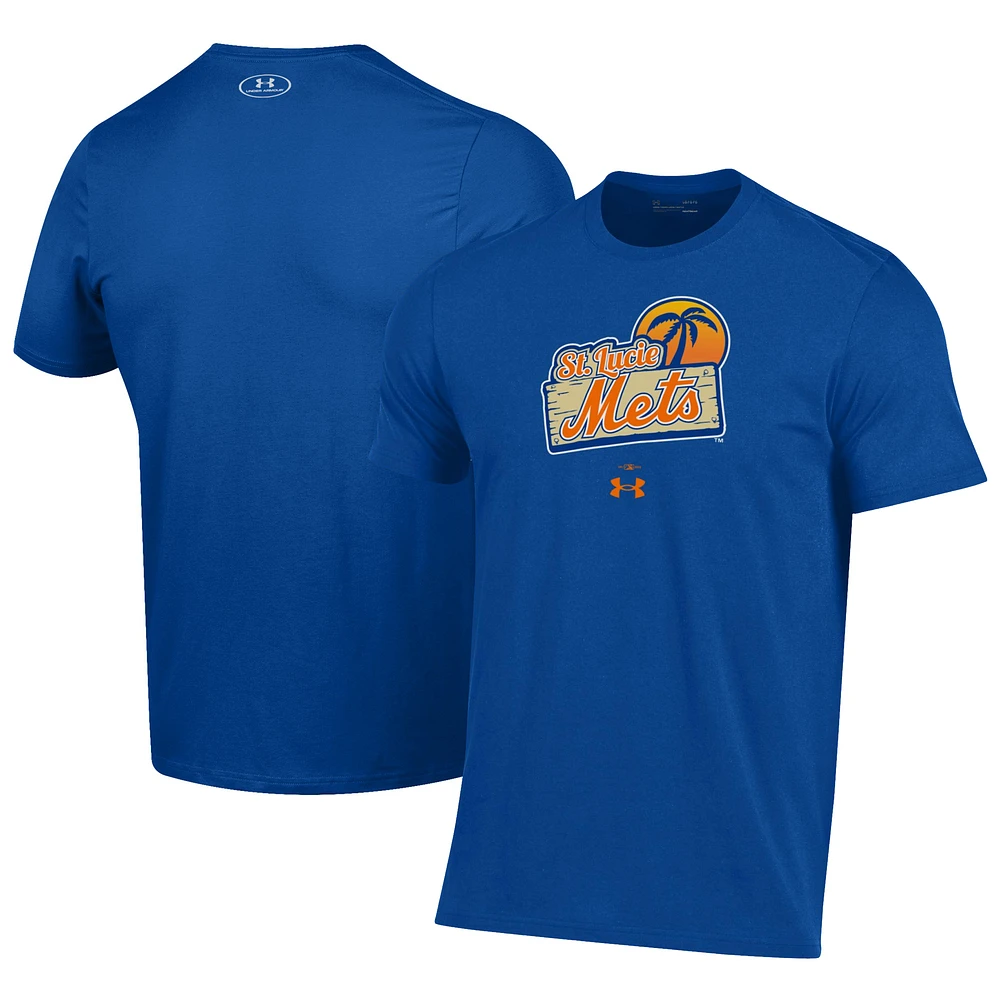 Men's Under Armour Royal St. Lucie Mets Performance T-Shirt