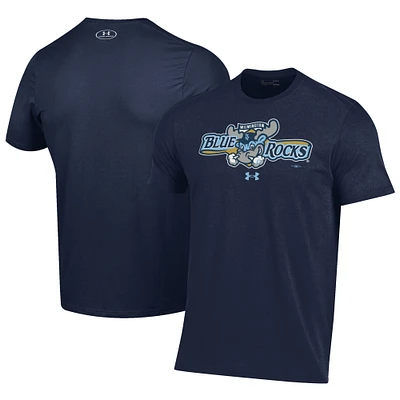 Men's Under Armour Navy Wilmington Blue Rocks Performance T-Shirt