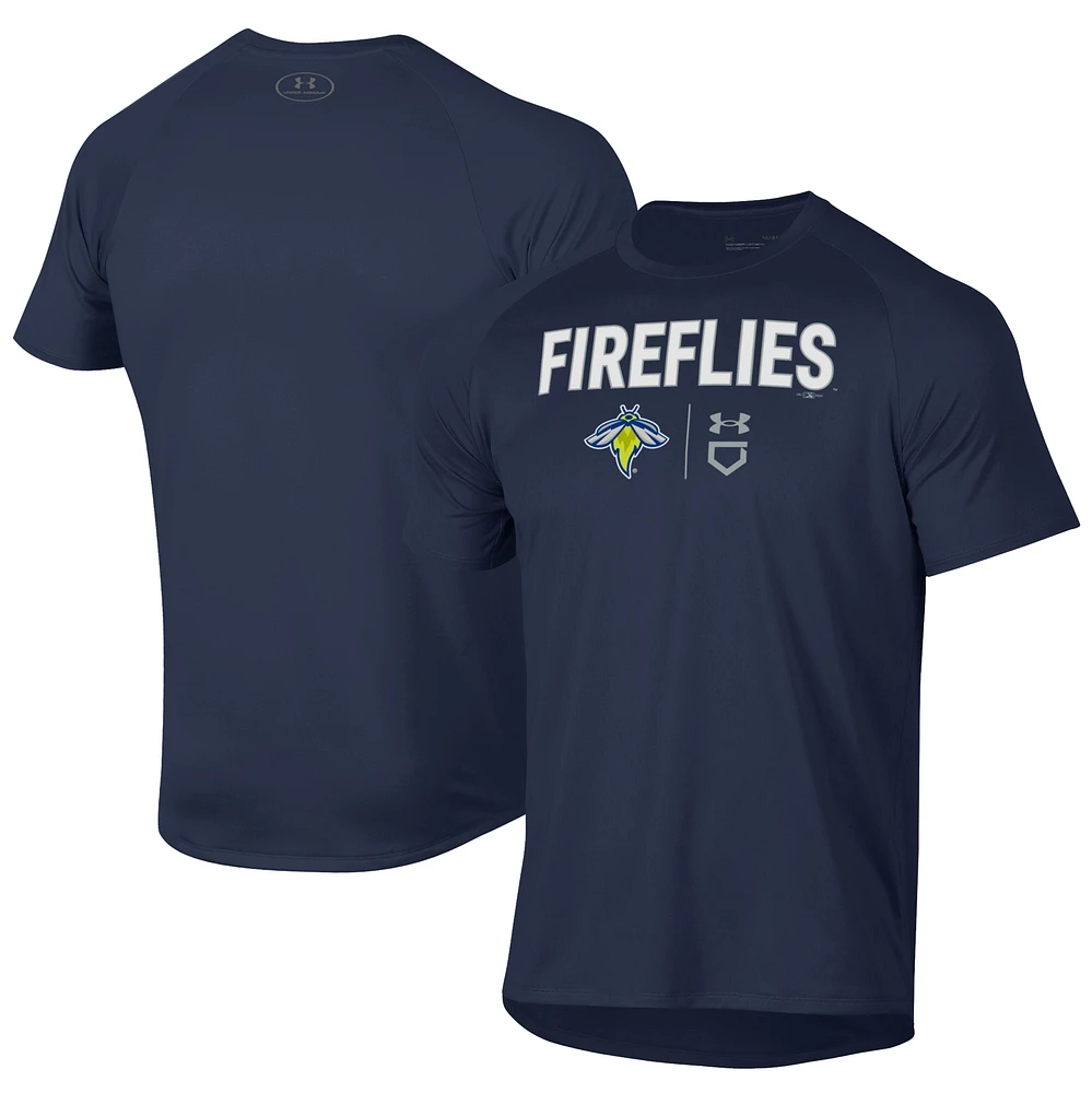 Men's Under Armour Navy Columbia Fireflies Tech T-Shirt