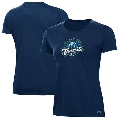 Women's Under Armour Navy Asheville Tourists Performance T-Shirt