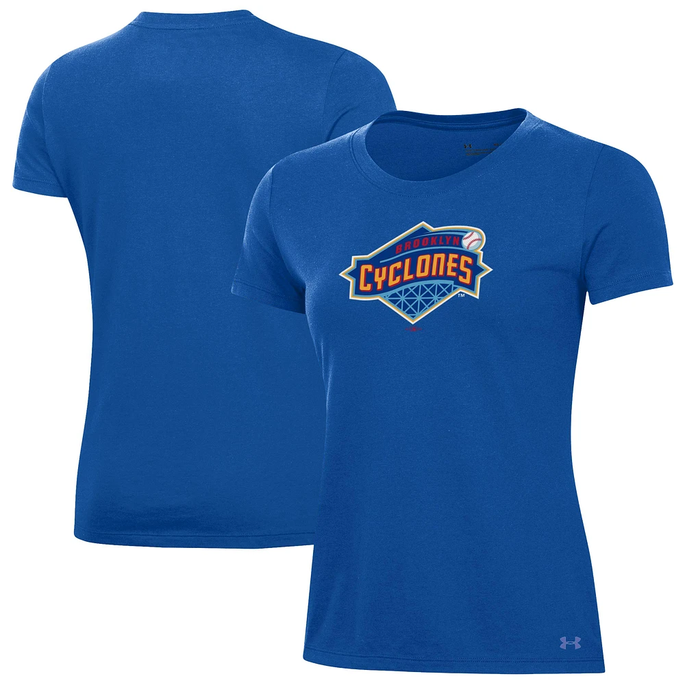 Women's Under Armour Royal Brooklyn Cyclones Performance T-Shirt