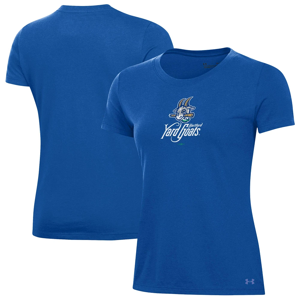 Women's Under Armour Royal Hartford Yard Goats Performance T-Shirt