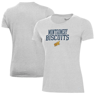 Women's Under Armour Gray Montgomery Biscuits Performance T-Shirt