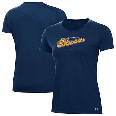 Women's Under Armour Navy Montgomery Biscuits Performance T-Shirt