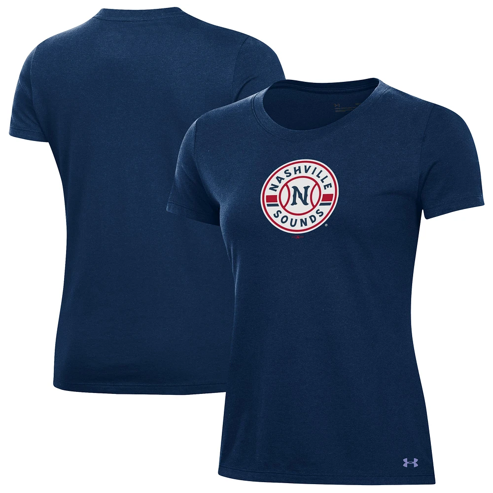 Women's Under Armour Navy Nashville Sounds Performance T-Shirt