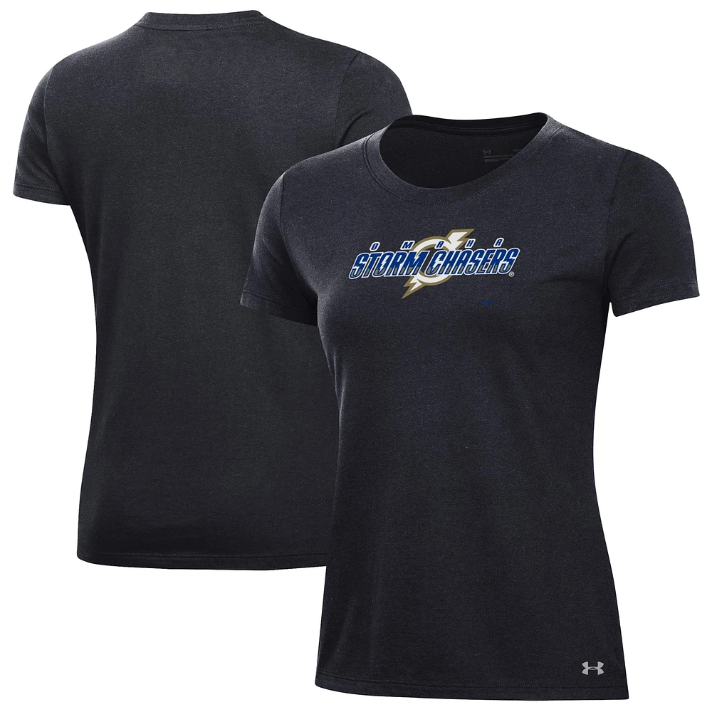 Women's Under Armour Black Omaha Storm Chasers Performance T-Shirt