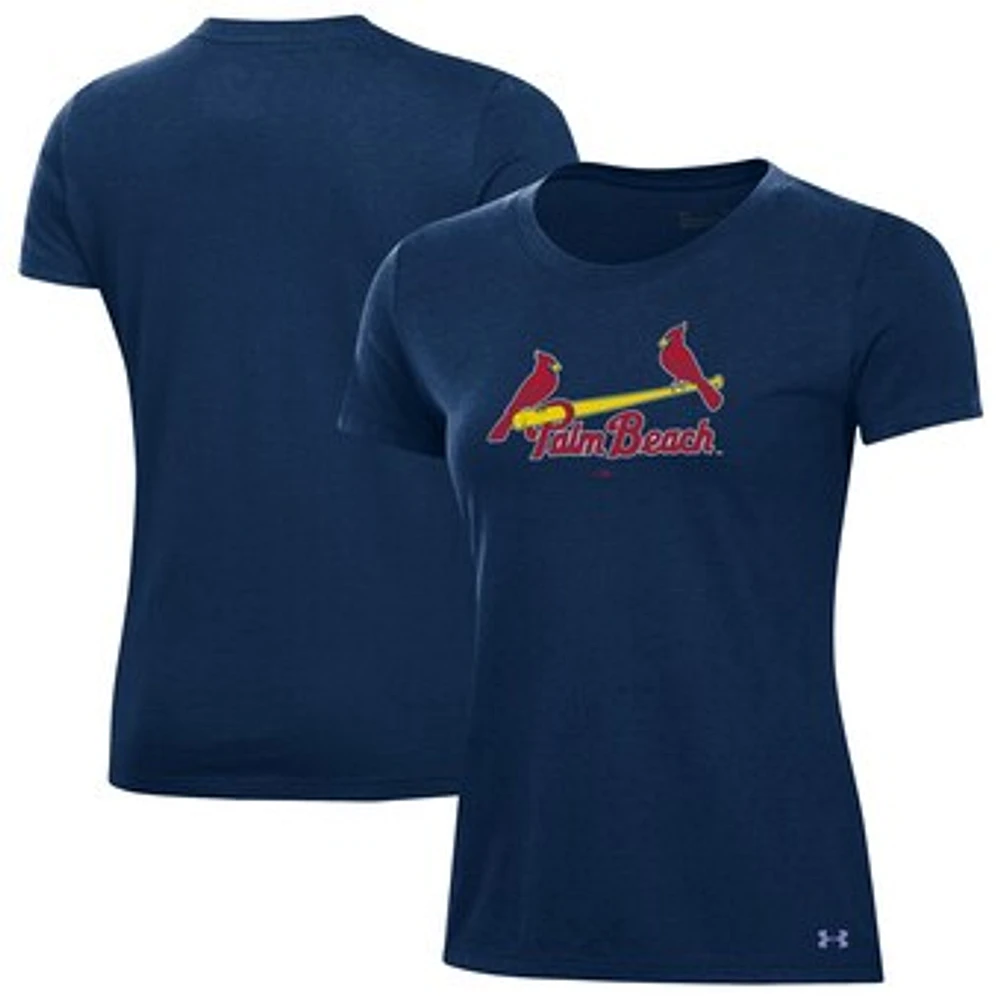 Women's Under Armour Navy Palm Beach Cardinals Performance T-Shirt