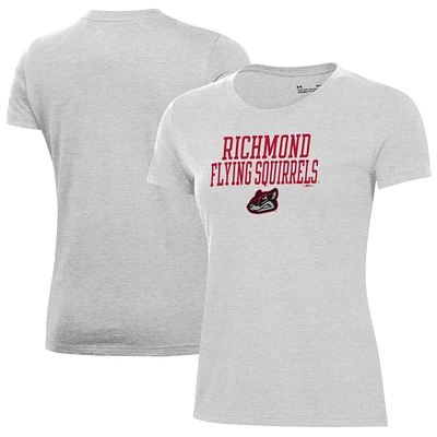 Women's Under Armour Gray Richmond Flying Squirrels Performance T-Shirt
