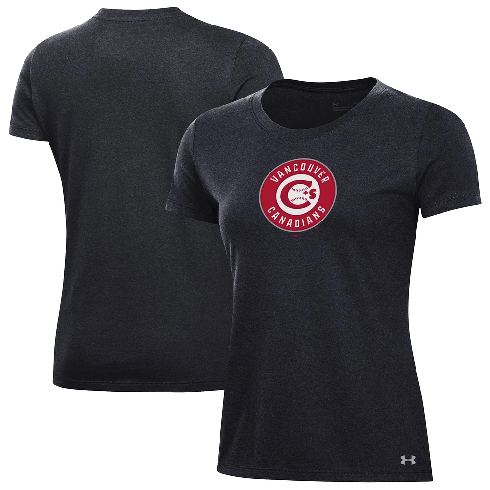 Women's Under Armour Black Vancouver Canadians Performance T-Shirt