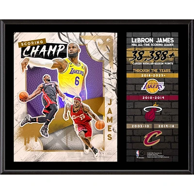 LeBron James 12" x 15" NBA All-Time Scoring Record Sublimated Plaque