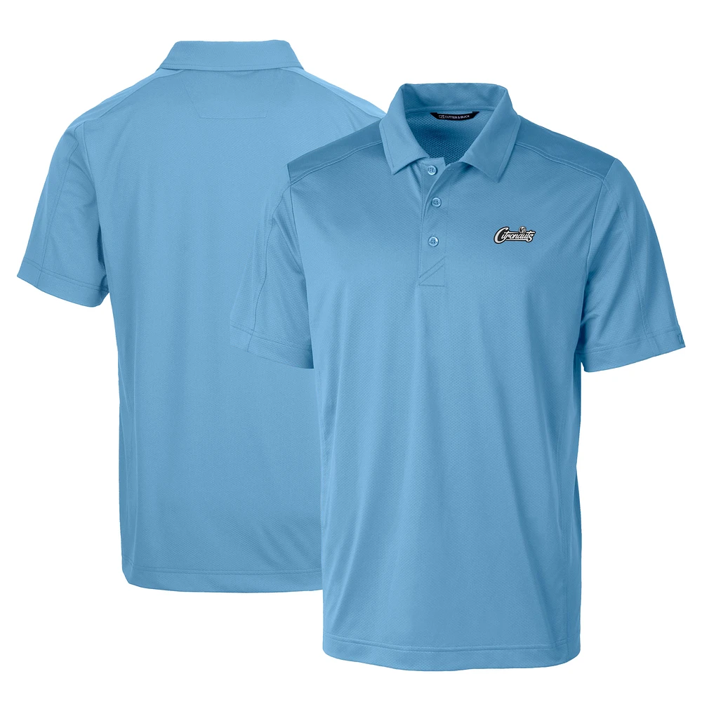 Men's Cutter & Buck Light Blue UCF Knights Citronaut Logo Big Tall DryTec Prospect Textured Stretch Polo