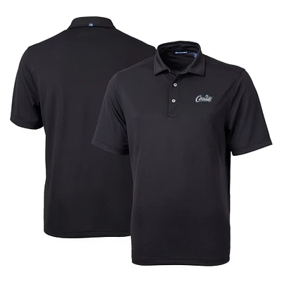 Men's Cutter & Buck Black UCF Knights Citronaut Logo Virtue Eco Pique Recycled Big Tall Polo