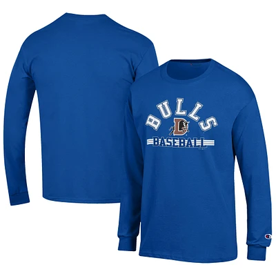 Men's Champion Royal Durham Bulls Jersey Long Sleeve T-Shirt