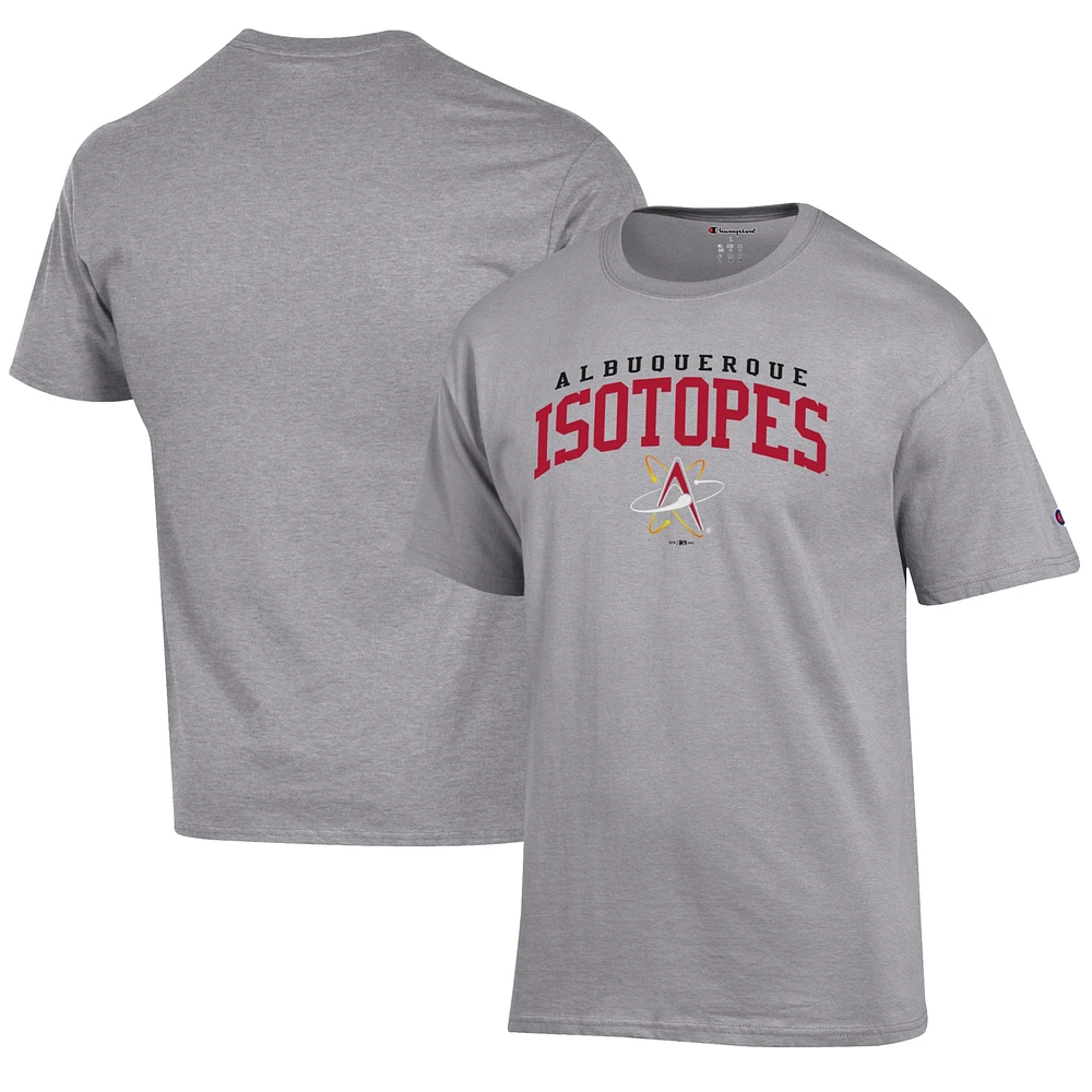 Men's Champion Gray Albuquerque Isotopes Jersey T-Shirt