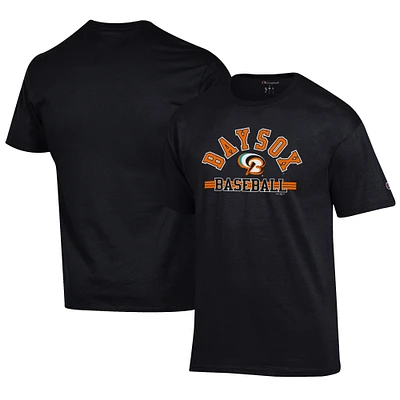 Men's Champion Black Bowie Baysox Jersey T-Shirt