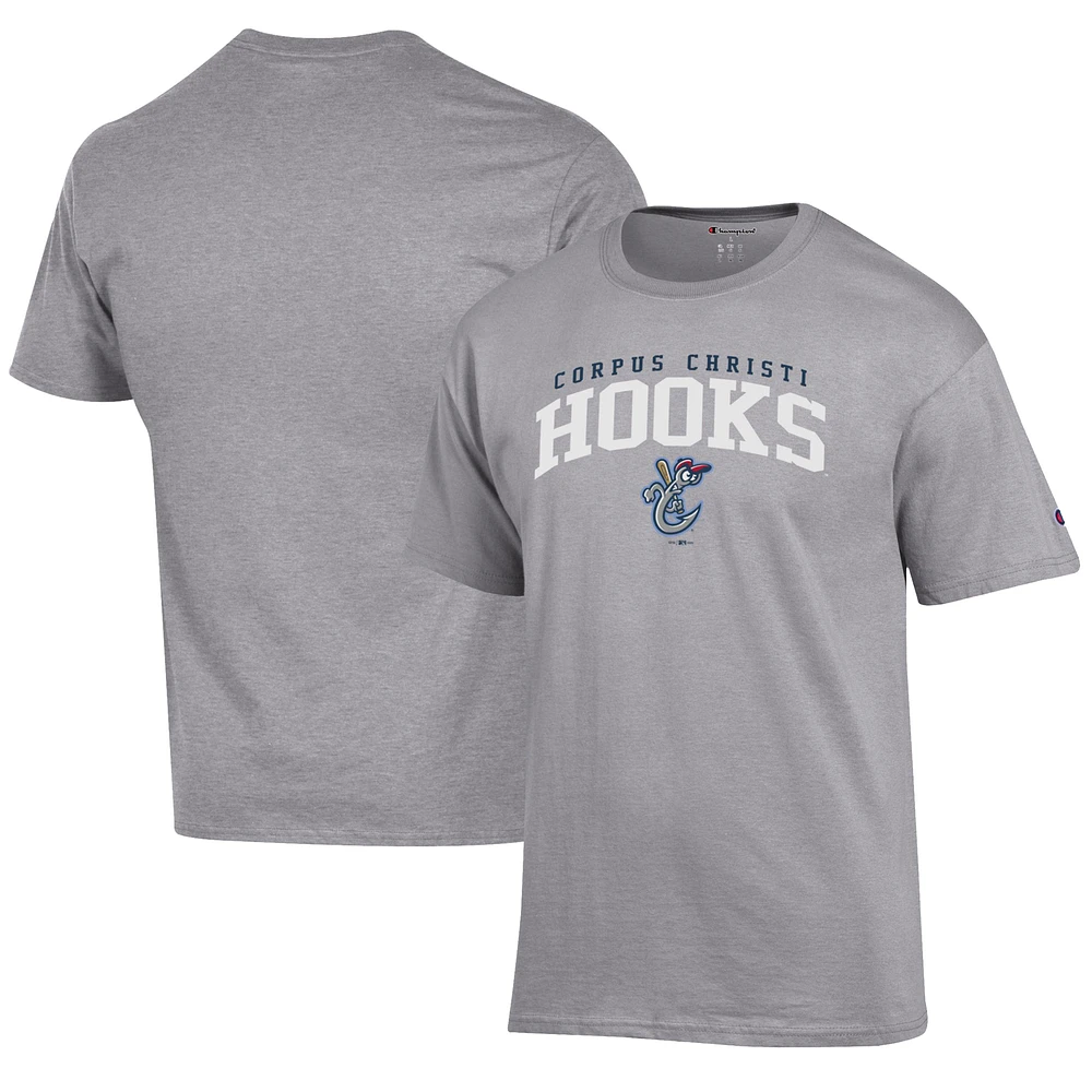 Men's Champion Gray Corpus Christi Hooks Jersey T-Shirt