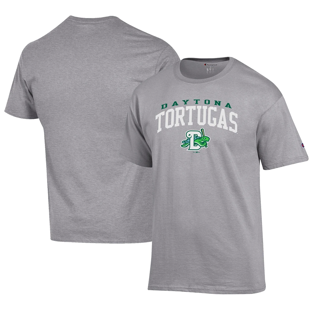Men's Champion Gray Daytona Tortugas Jersey T-Shirt