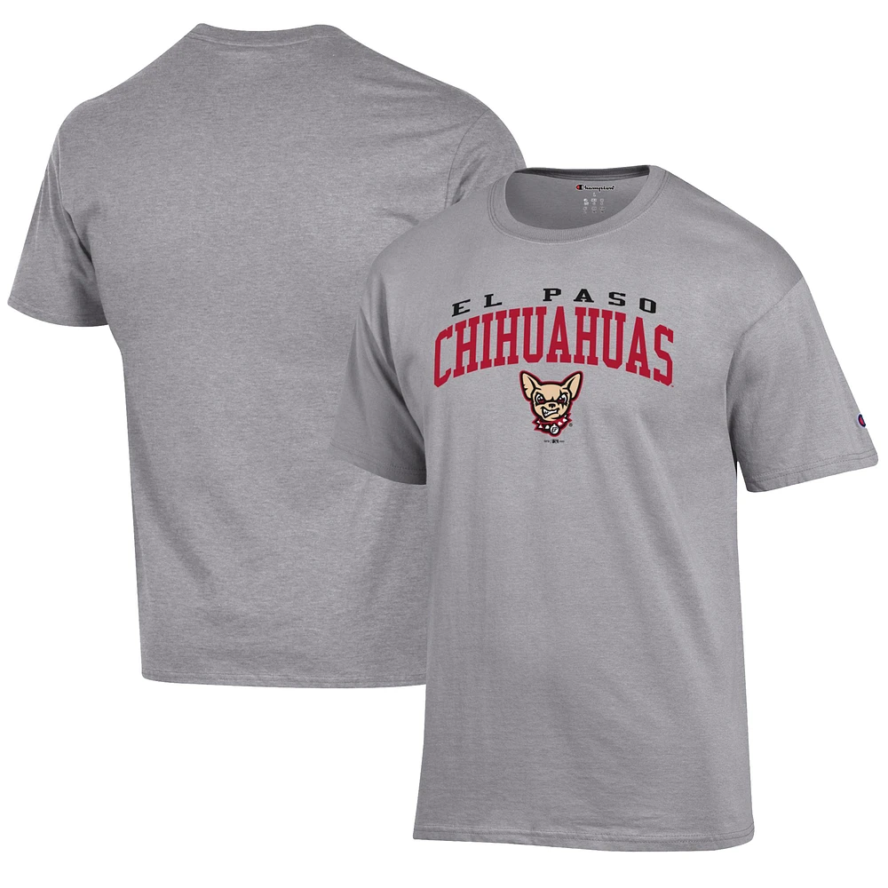 Men's Champion Gray El Paso Chihuahuas Jersey T-Shirt
