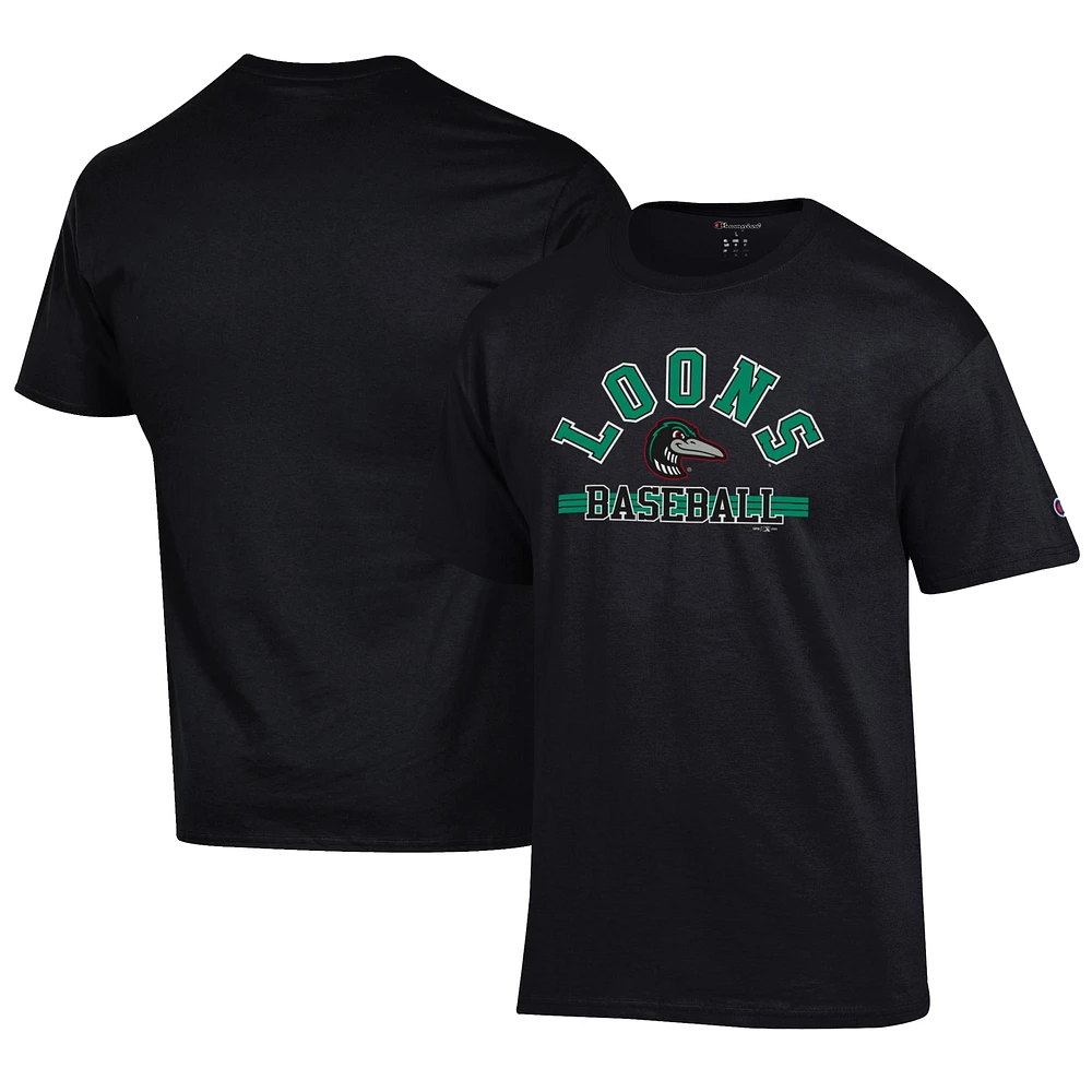 Men's Champion Black Great Lakes Loons Jersey T-Shirt