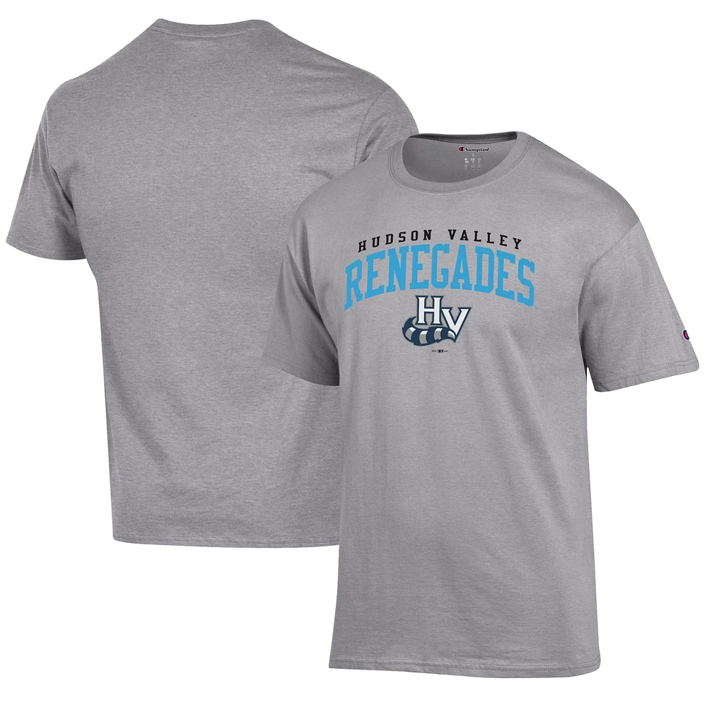 Men's Champion Gray Hudson Valley Renegades Jersey T-Shirt