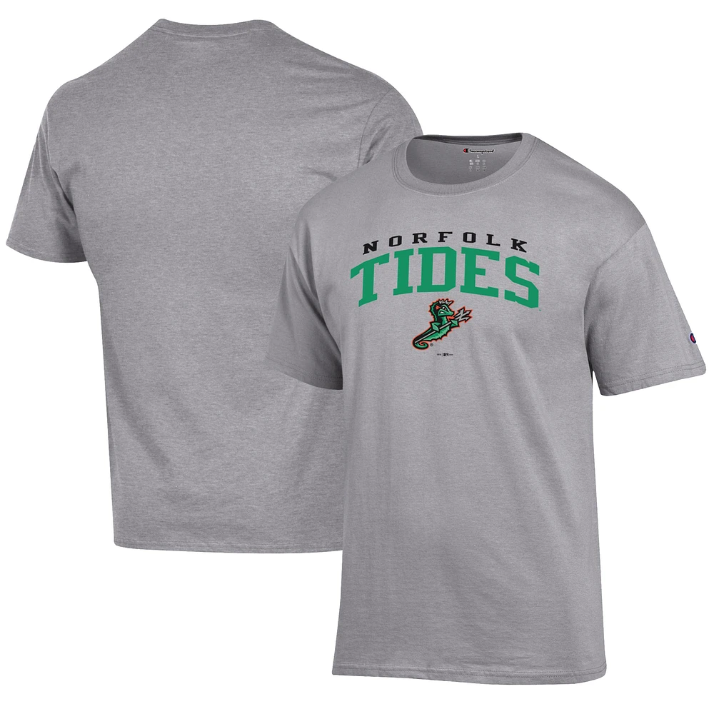 Men's Champion Gray Norfolk Tides Jersey T-Shirt