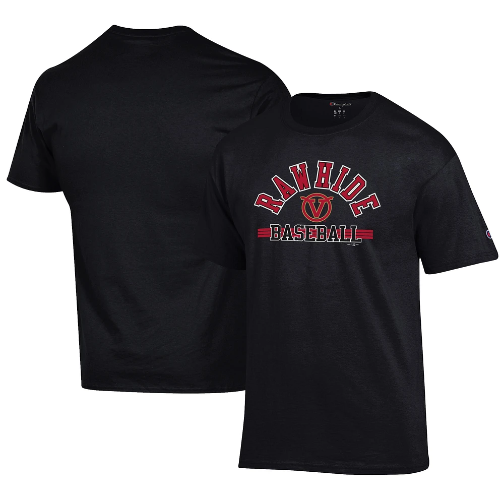 Men's Champion Black Visalia Rawhide Jersey T-Shirt