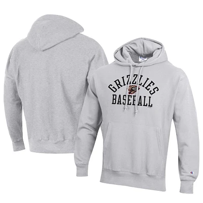 Men's Champion Gray Fresno Grizzlies Baseball Reverse Weave Pullover Hoodie