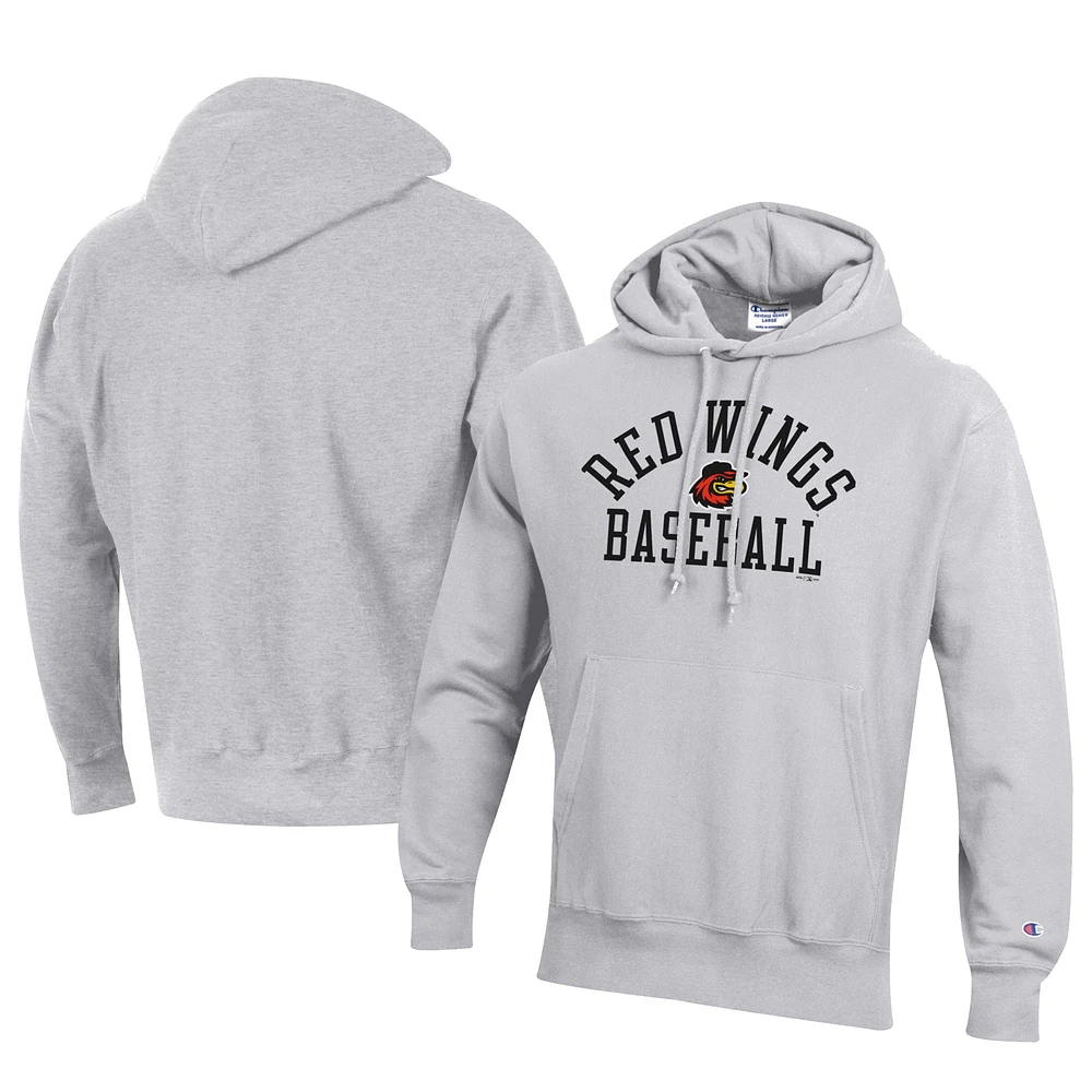 Men's Champion Rochester Red Wings Baseball Reverse Weave Pullover Hoodie