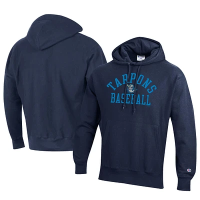 Men's Champion Navy Tampa Tarpons Baseball Reverse Weave Pullover Hoodie