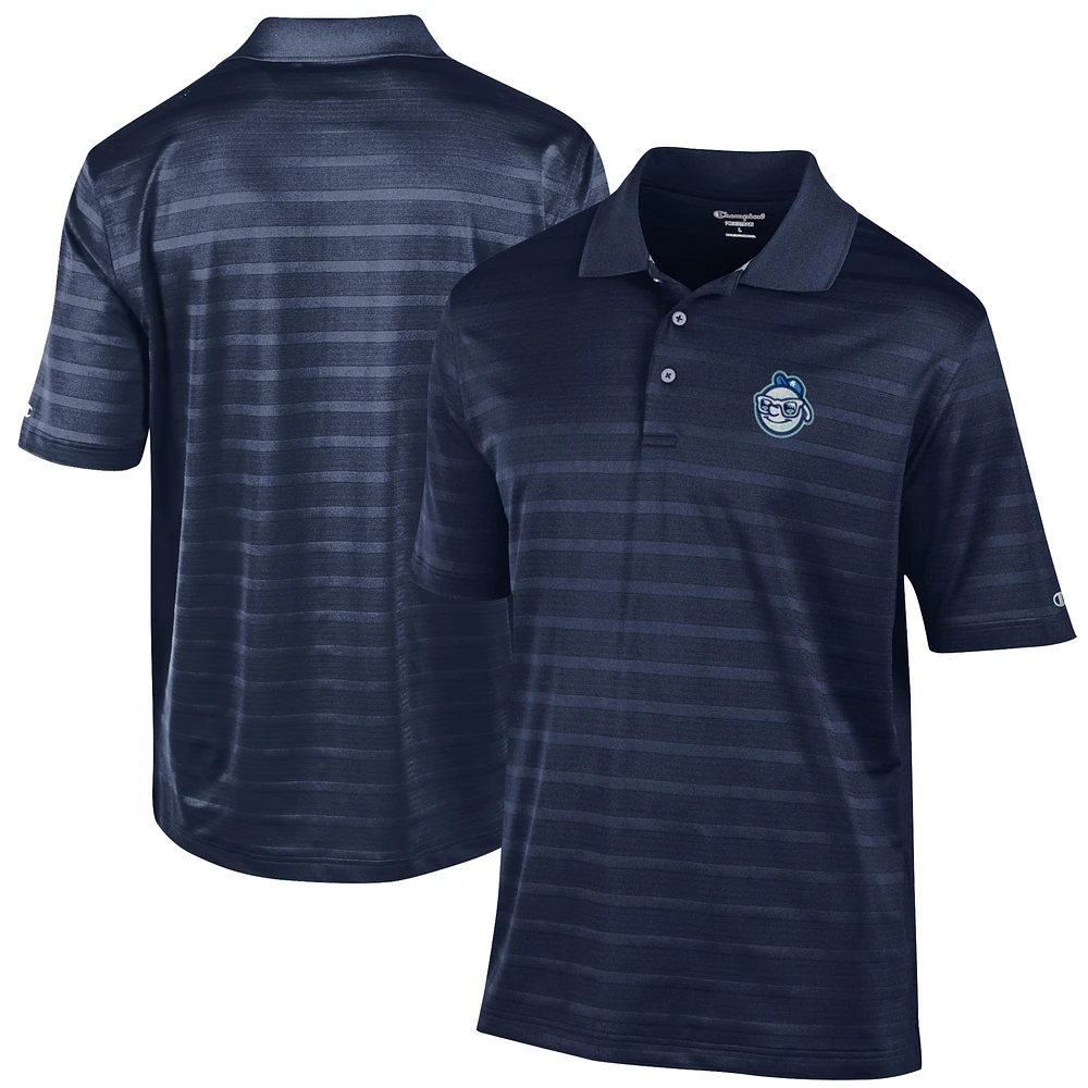 Men's Champion Navy Asheville Tourists Textured Solid Polo