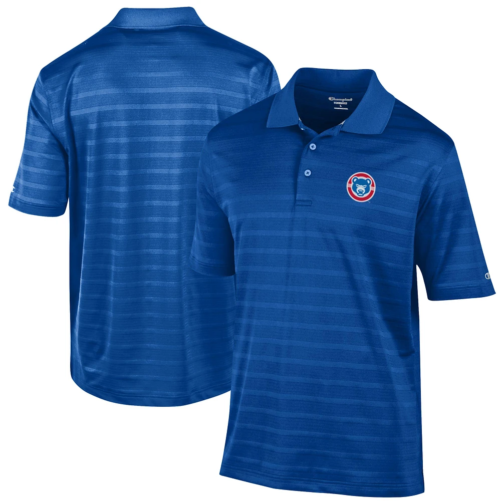 Men's Champion Royal South Bend Cubs Textured Solid Polo