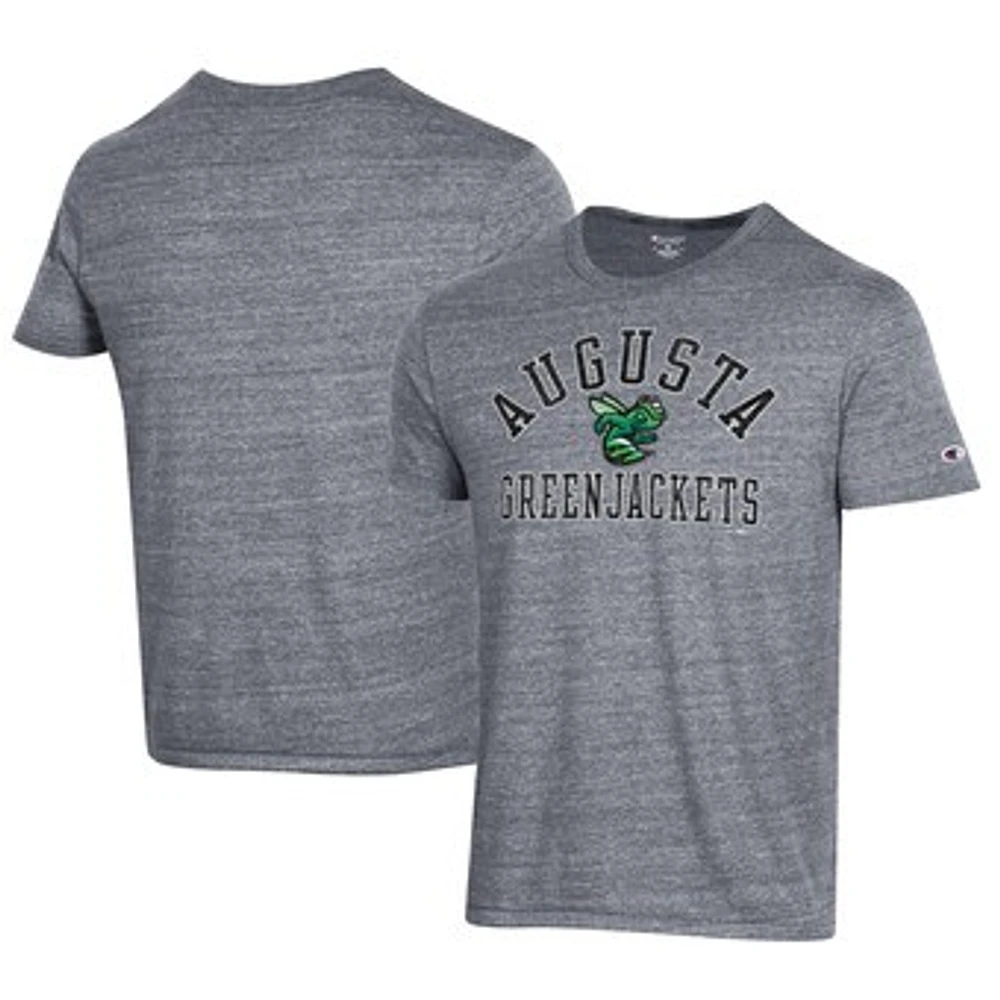 Men's Champion Gray Augusta GreenJackets Ultimate Tri-Blend T-Shirt