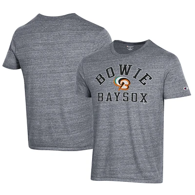Men's Champion Gray Bowie Baysox Ultimate Tri-Blend T-Shirt