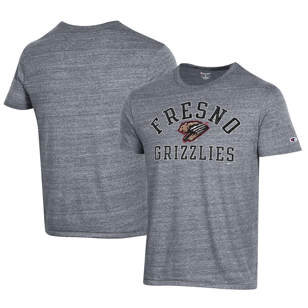 Men's Champion Gray Fresno Grizzlies Ultimate Tri-Blend T-Shirt