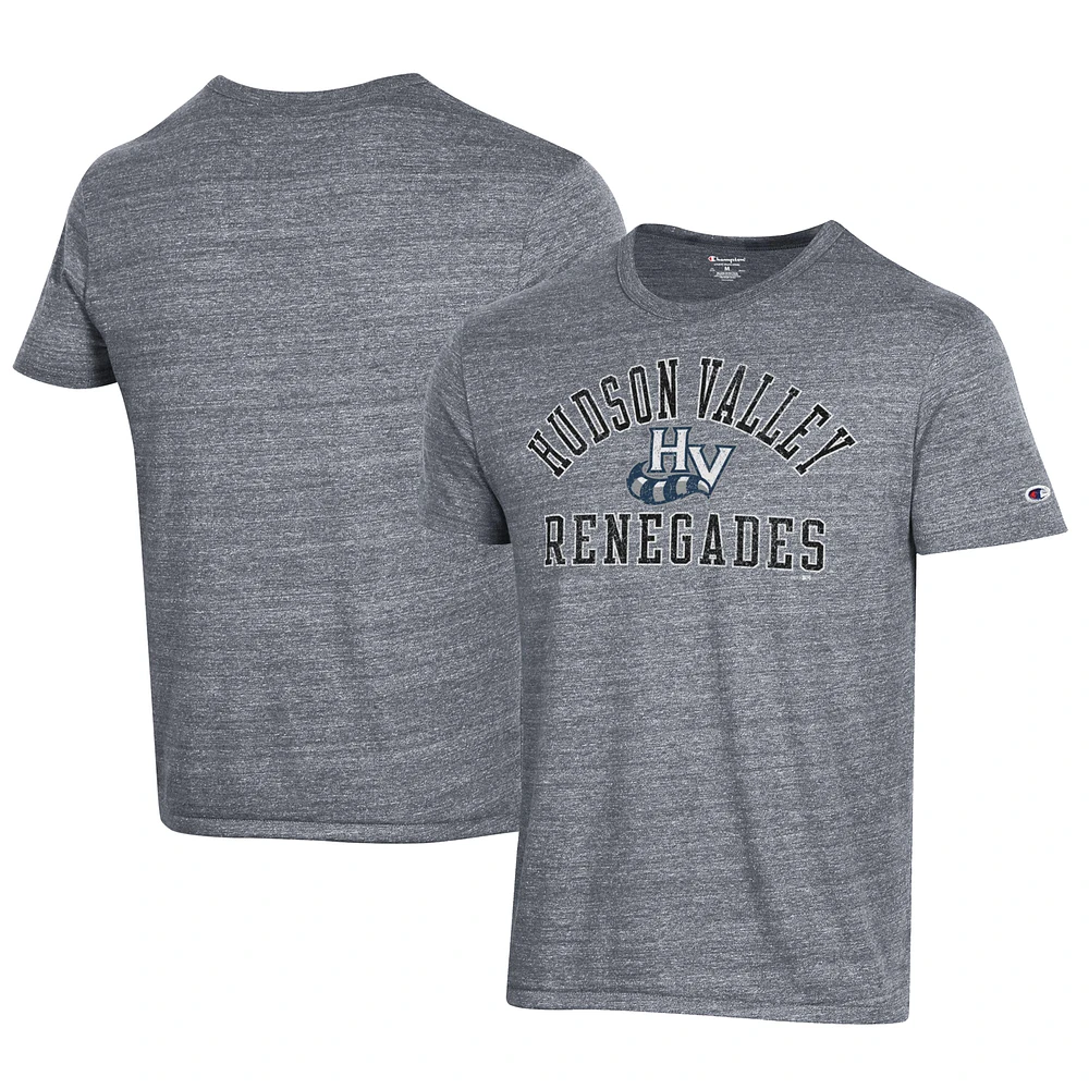Men's Champion Gray Hudson Valley Renegades Ultimate Tri-Blend T-Shirt