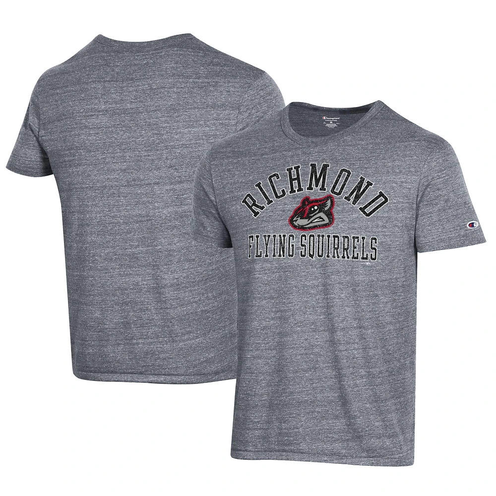 Men's Champion Gray Richmond Flying Squirrels Ultimate Tri-Blend T-Shirt