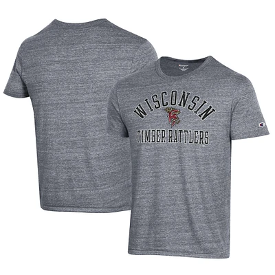 Men's Champion Gray Wisconsin Timber Rattlers Ultimate Tri-Blend T-Shirt
