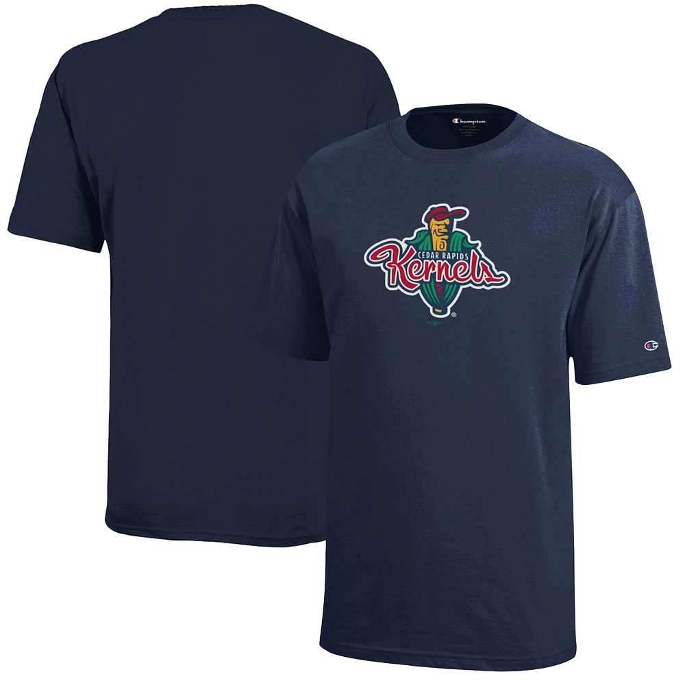 Youth Champion Navy Cedar Rapids Kernels Jersey T-Shirt
