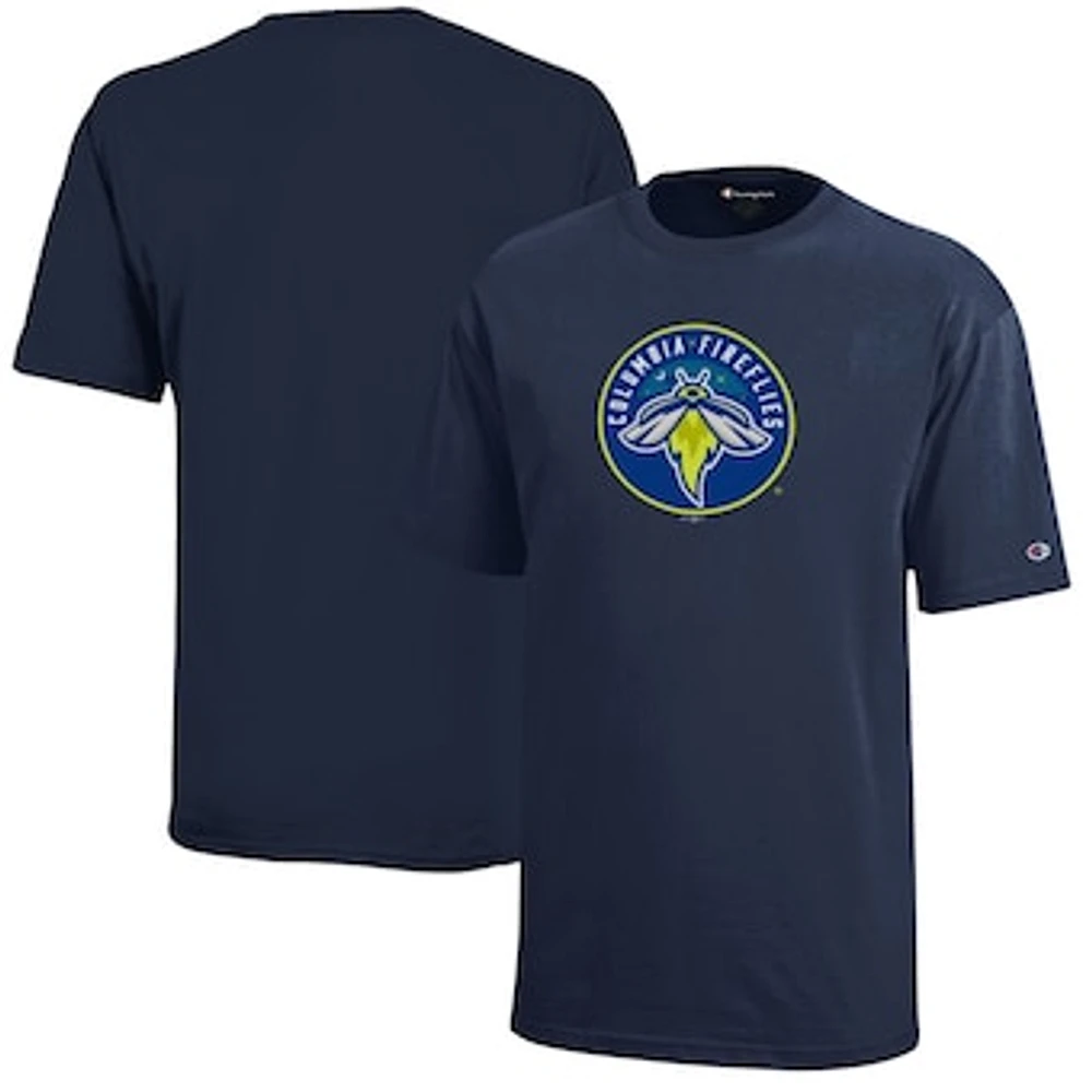 Youth Champion Navy Columbia Fireflies Jersey T-Shirt