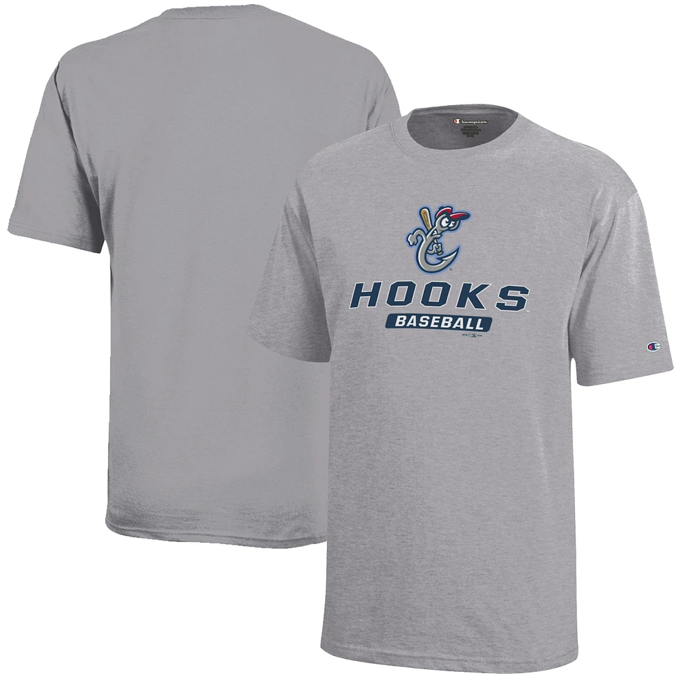 Youth Champion Gray Corpus Christi Hooks Jersey T-Shirt