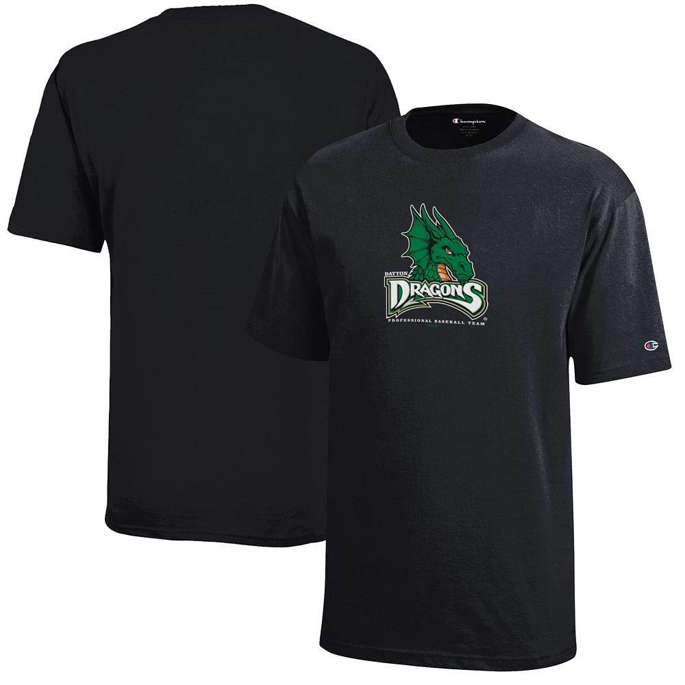 Youth Champion Black Dayton Dragons Jersey T-Shirt