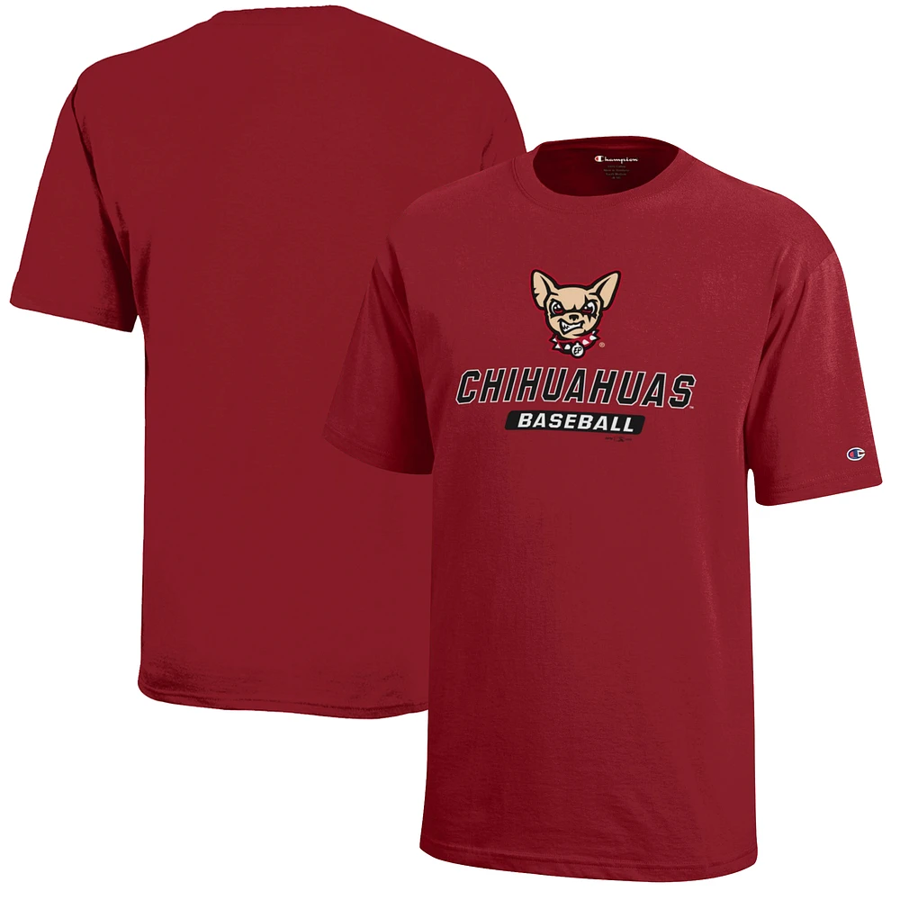 Youth Champion Red El Paso Chihuahuas Jersey T-Shirt