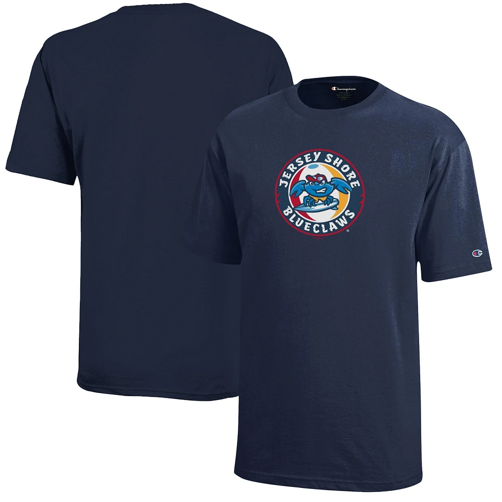 Youth Champion Navy Jersey Shore BlueClaws T-Shirt