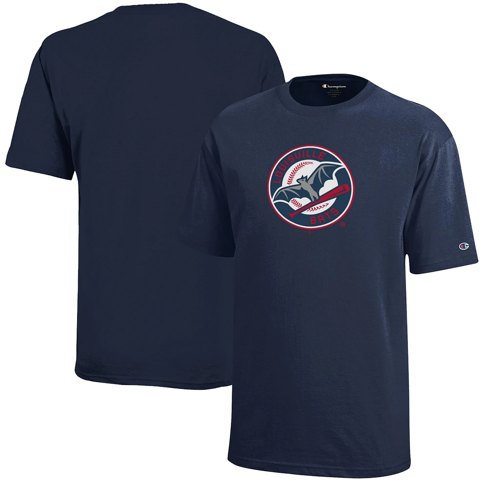 Youth Champion Navy Louisville Bats Jersey T-Shirt