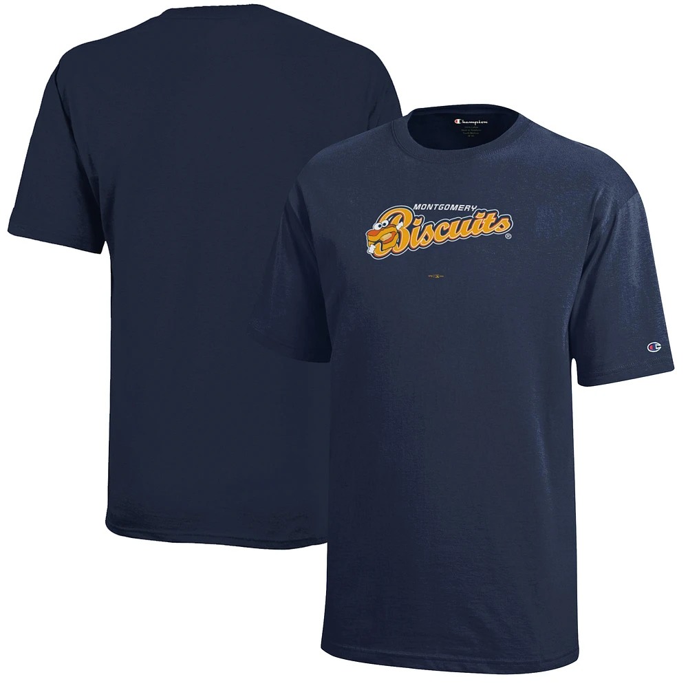 Youth Champion Navy Montgomery Biscuits Jersey T-Shirt