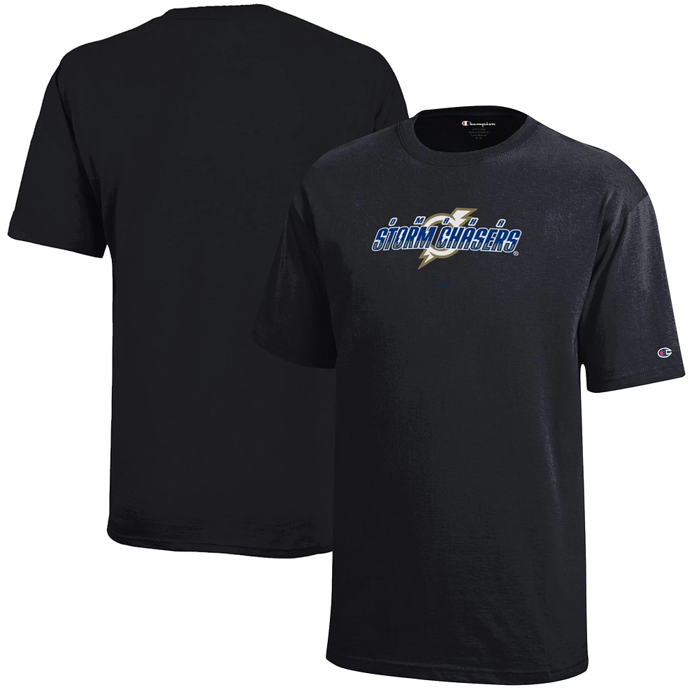 Youth Champion Black Omaha Storm Chasers Jersey T-Shirt