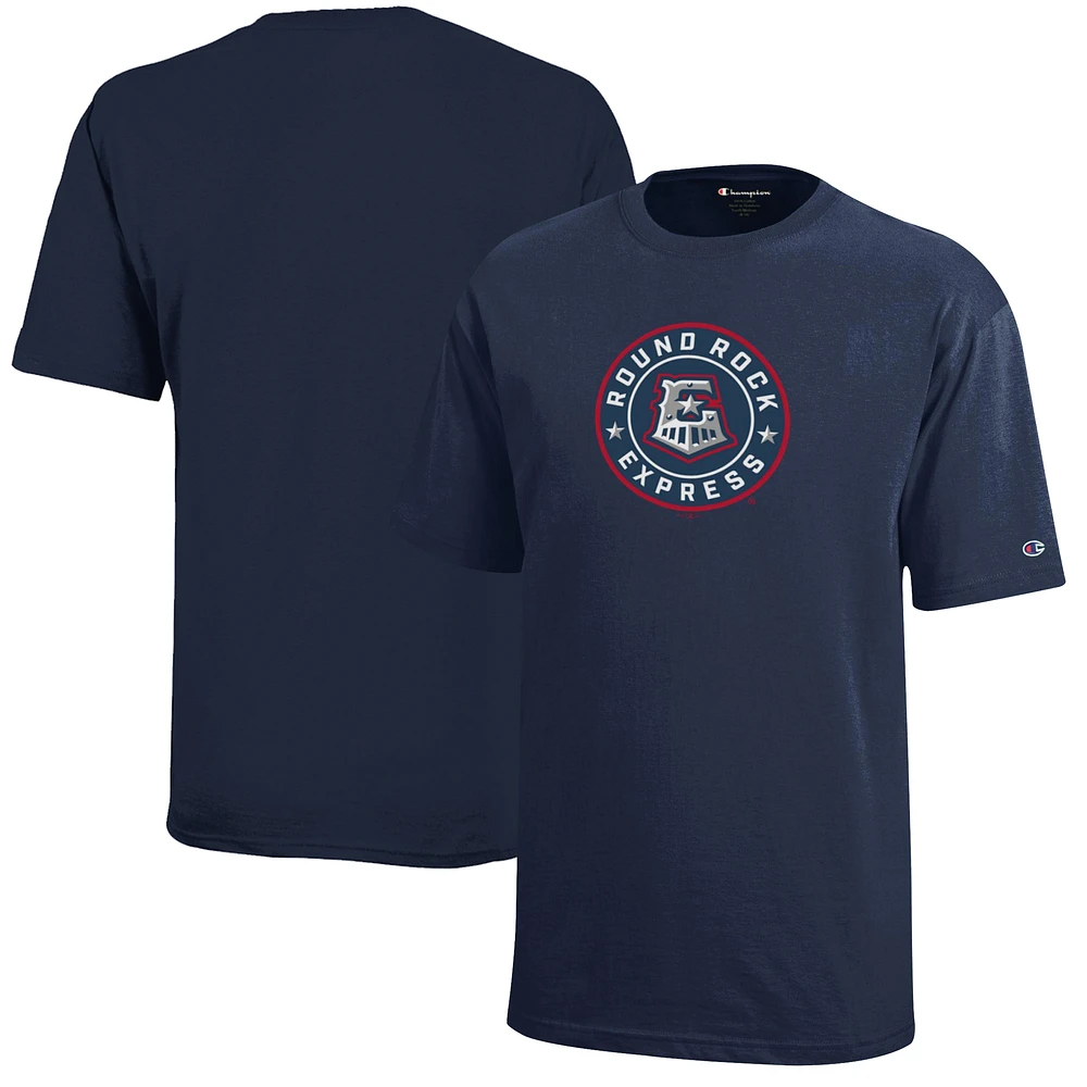 Youth Champion Navy Round Rock Express Jersey T-Shirt