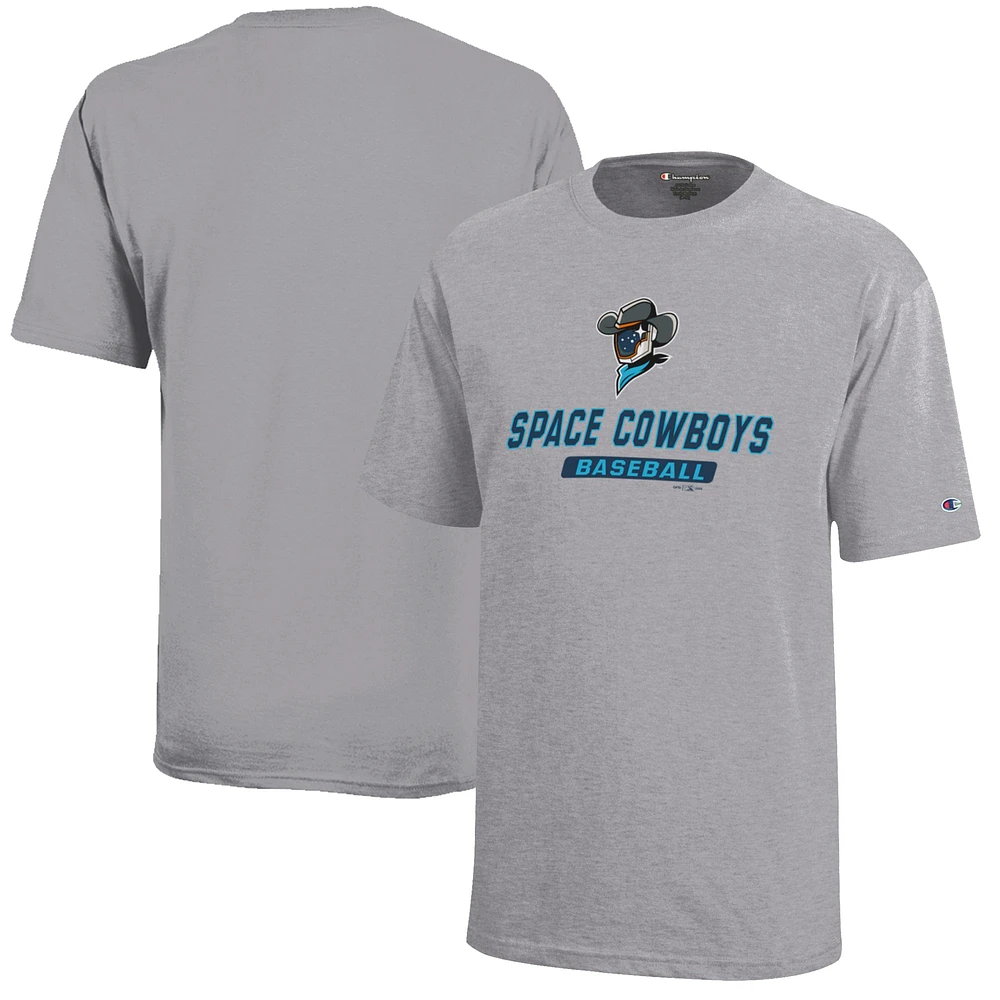 Youth Champion Gray Sugar Land Space Cowboys Jersey T-Shirt