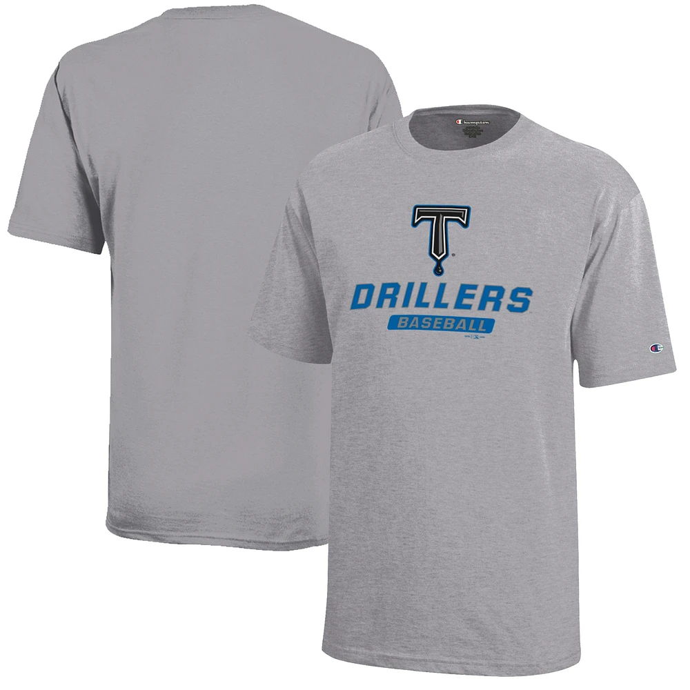 Youth Champion Gray Tulsa Drillers Jersey T-Shirt